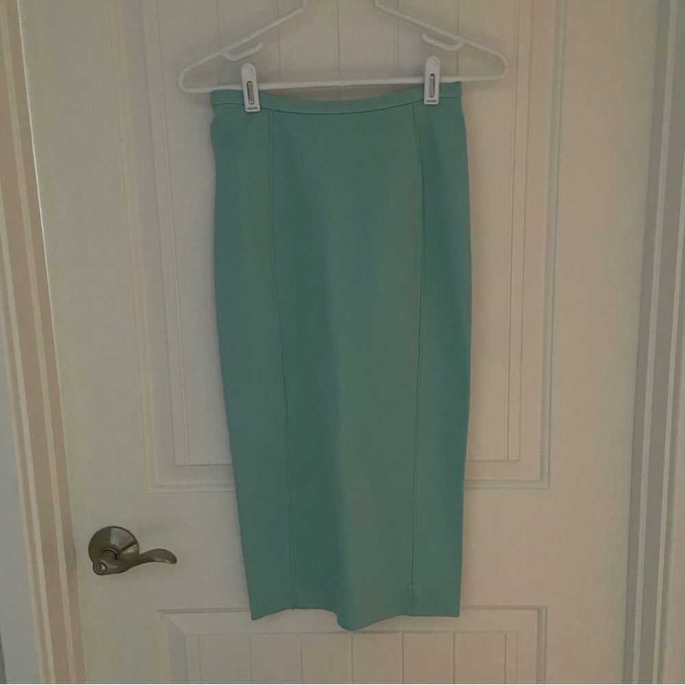 Diane Von Furstenberg Green Midi Skirt